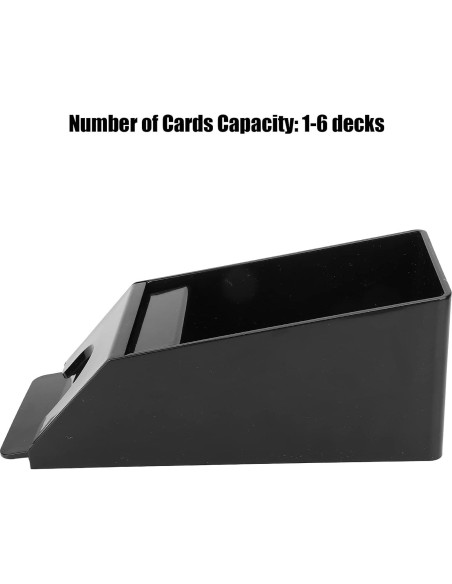 Barajador de Cartas Pissente Manual 1-6 Barajas Negro Barajador de Cartas Pissente Manual 1-6 Barajas Negro