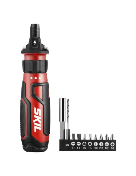 Destornillador Inalámbrico SKIL 4V con Sensor y 9 Piezas Destornillador Inalámbrico SKIL 4V con Sensor y 9 Piezas