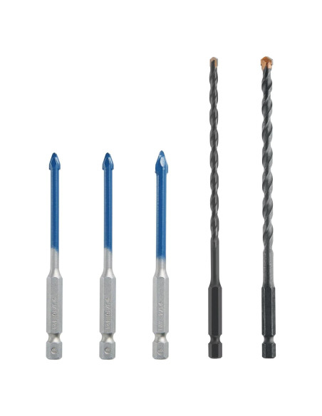 Juego de Brocas para Azulejos Bosch PTBXMC05 5 Piezas Juego de Brocas para Azulejos Bosch PTBXMC05 5 Piezas