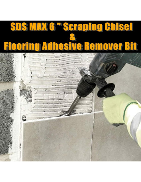 Cincel Raspador HIGOSPRO SDS-Max 15x38 cm para Baldosas Cincel Raspador HIGOSPRO SDS-Max 15x38 cm para Baldosas