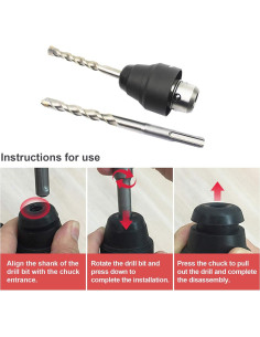 Chuck de Taladro SDS Plus Crear Idea 8mm Compatible Bosch 2