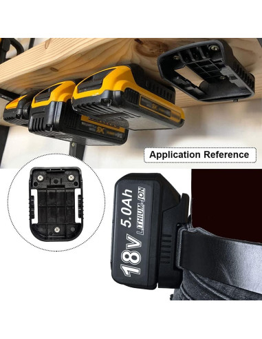 Soporte de Baterías QINIZX para 5 Baterías 18V