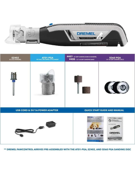 Dremel PawControl 7760-PGK Molinillo de Uñas Inalámbrico Dremel PawControl 7760-PGK Molinillo de Uñas Inalámbrico