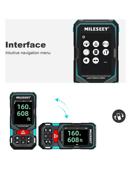 Medidor Láser MiLESEEY S7 Pro 100,58 m con Cámara Pointfinder Medidor Láser MiLESEEY S7 Pro 100,58 m con Cámara Pointfinder