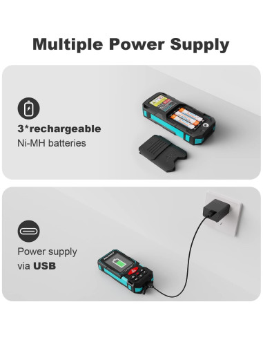 Medidor Láser MiLESEEY S7 Pro 100,58 m con Cámara Pointfinder