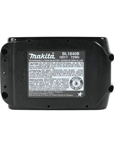 Batería Litio-Ion 18V 4.0Ah Makita BL1840B Paquete Doble Batería Litio-Ion 18V 4.0Ah Makita BL1840B Paquete Doble