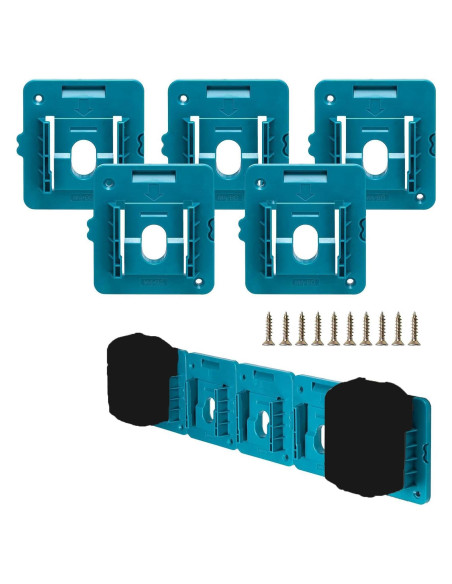 Soporte de Batería Crivnhar 5 Pack para Makita 18V Soporte de Batería Crivnhar 5 Pack para Makita 18V