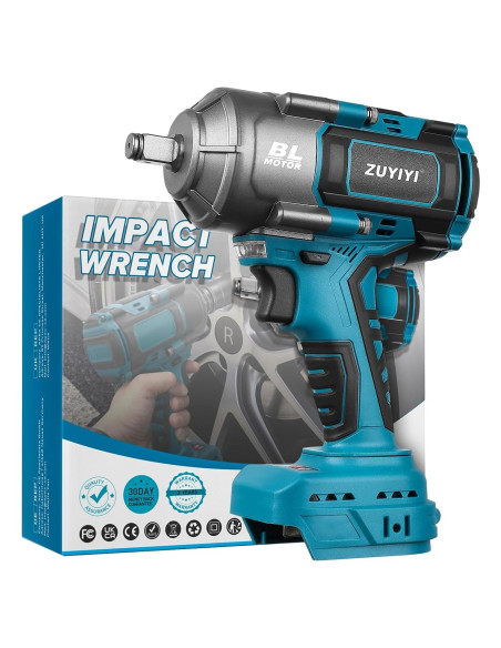 Llave de impacto inalámbrica ZUYIYI 1/2" 1000N.m 18V Llave de impacto inalámbrica ZUYIYI 1/2" 1000N.m 18V