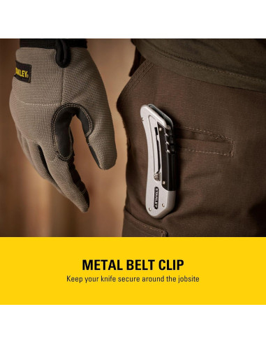 Cuchillo Deportivo Stanley 0-10-810 Retráctil Acero Inoxidable