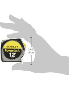 Cinta Métrica Stanley PowerLock 365,76 cm Profesional 2