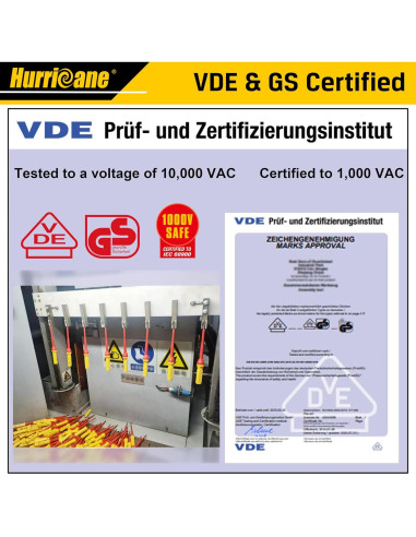 Juego de Destornilladores Aislados HURRICANE 13 Piezas 1000V