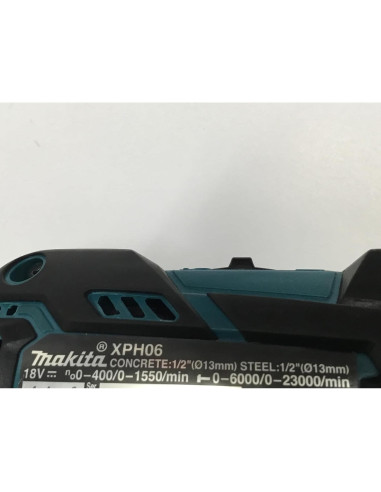Taladro Martillo Inalámbrico Makita XPH06Z 18V 530 Nm