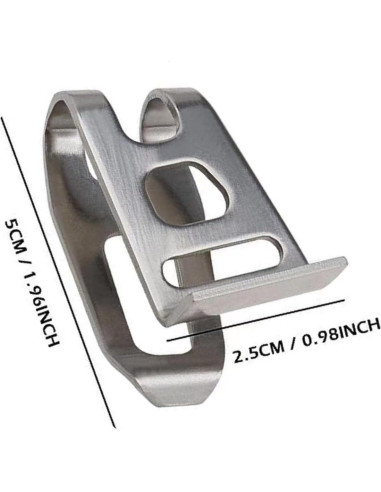 Ganchos de Cinturón SANFAY 346449-3 Acero Inoxidable (2PCS)