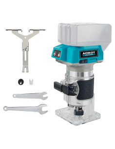 Fresadora Compacta Inalámbrica Aoikoy 580W 5 Velocidades Azul