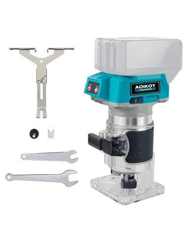Fresadora Compacta Inalámbrica Aoikoy 580W 5 Velocidades Azul