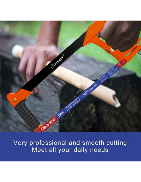 Hojas de sierra de arco JUGREAT 24 TPI 30,48 cm paquete 10 Hojas de sierra de arco JUGREAT 24 TPI 30,48 cm paquete 10