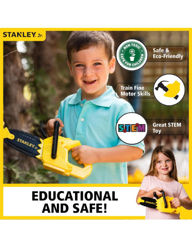 Motosierra a Batería Stanley Jr. para Niños 3+ Aventura Segura