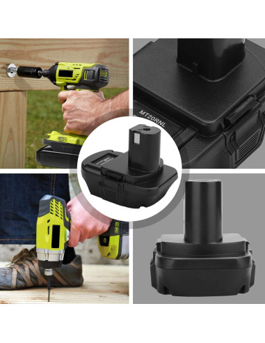 Adaptador de Batería MT20RNL para Makita 18V a Ryobi 18V