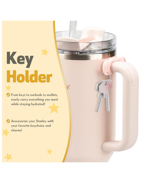 Set de 3 Accesorios para Taza Stanley Cupoita Rosa Set de 3 Accesorios para Taza Stanley Cupoita Rosa