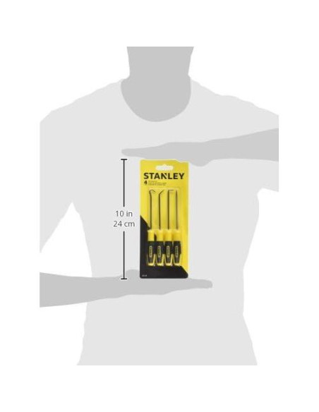 Juego de Ganchos Stanley 751-185 de 4 Piezas con Agarre Antideslizante Juego de Ganchos Stanley 751-185 de 4 Piezas con Agarre Antideslizante