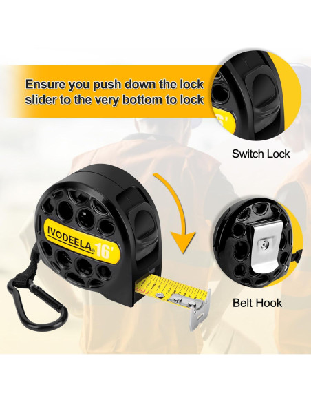 Cinta Métrica Retráctil LEFOR-Z 5M Acero Inoxidable Auto-bloqueo Cinta Métrica Retráctil LEFOR-Z 5M Acero Inoxidable Auto-bloqueo