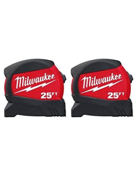 Cinta Métrica Milwaukee 7.6 m x 3.05 cm Paquete de 2 Cinta Métrica Milwaukee 7.6 m x 3.05 cm Paquete de 2