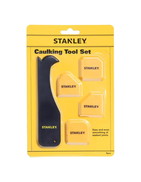 Kit de Herramientas de Alisado Stanley 4 en 1 para Selladores Kit de Herramientas de Alisado Stanley 4 en 1 para Selladores