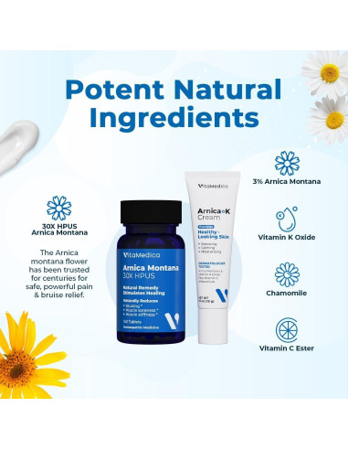 VitaMedica Arnica Montana 30X y Crema Tópica Vitamina K 64.8g