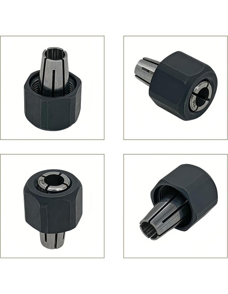 Tuerca de Colet Milwaukee 48-66-1015 1/4" Auto-liberación Tuerca de Colet Milwaukee 48-66-1015 1/4" Auto-liberación