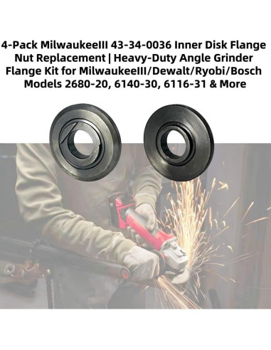 Flange Interno 43-34-0036 Axyuada para Amoladoras Milwaukee 4 Pack