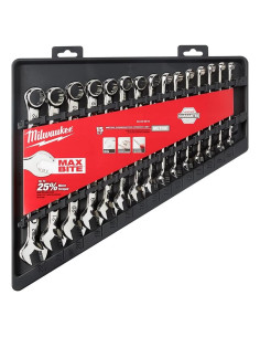 Juego de Llaves Combinadas Milwaukee 15 Piezas Métrico
