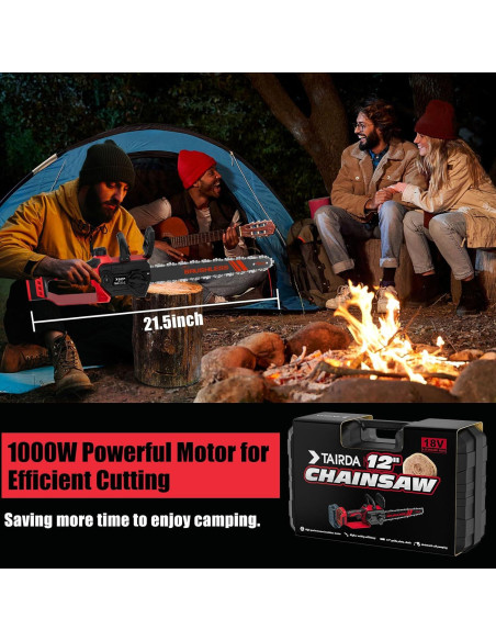Sierra de Cadena Inalámbrica TAIRDA 12" 1000W Sin Batería Sierra de Cadena Inalámbrica TAIRDA 12" 1000W Sin Batería