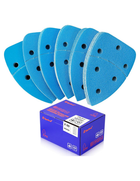 Papel de Lija SpeTool 60PCS para Lijadora Ryobi 140x90mm Papel de Lija SpeTool 60PCS para Lijadora Ryobi 140x90mm