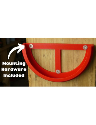 Soporte QuickDock para Lijadora Milwaukee M18 5" (125mm) Rojo