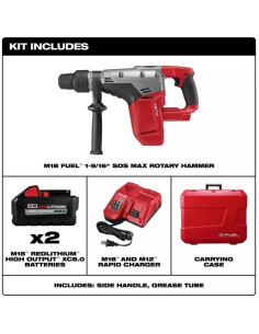 Martillo Rotatorio Milwaukee M18 FUEL 1-9/16" SDS Max 2