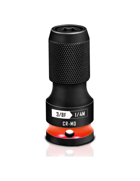 Adaptador Portabit 3/8" a 1/4" BLACKROBOT Acero Rojo Adaptador Portabit 3/8" a 1/4" BLACKROBOT Acero Rojo