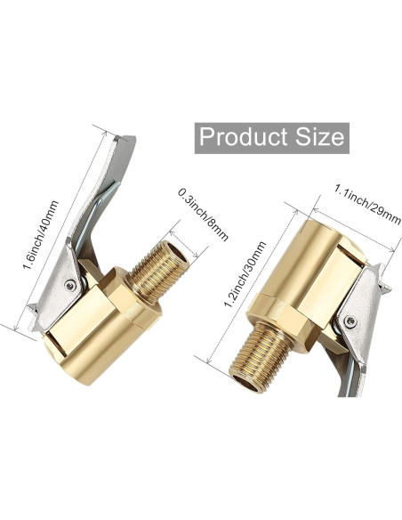 Adaptador de Inflador de Neumáticos LDCRE 8mm Sin Fugas Adaptador de Inflador de Neumáticos LDCRE 8mm Sin Fugas