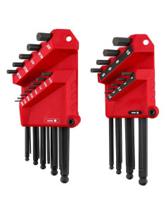 Juego de Llaves Allen Milwaukee 9PC Métrico Punta Esférica