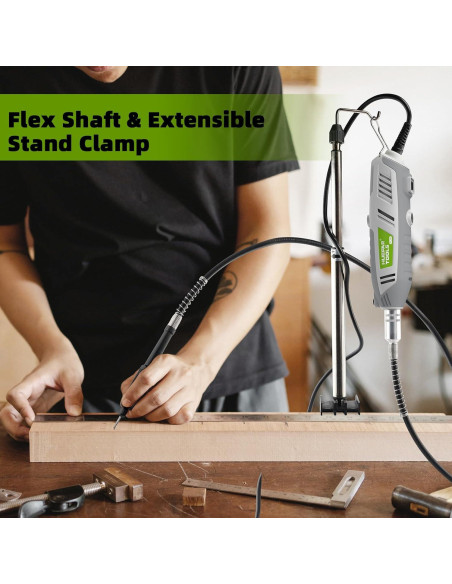 Kit de Herramientas Rotativas Huepar RT200 200W 239 Accesorios Kit de Herramientas Rotativas Huepar RT200 200W 239 Accesorios