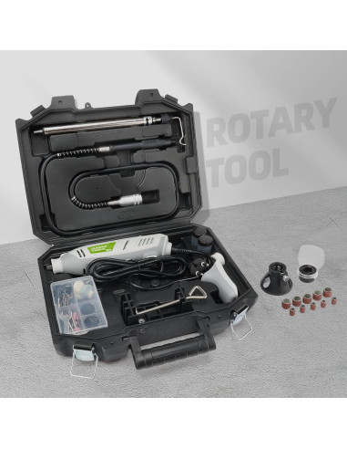 Kit de Herramientas Rotativas Huepar RT200 200W 239 Accesorios