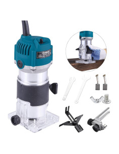 Router Eléctrico AKYPACH 800W Compacto para Madera Azul