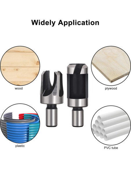Juego de 8 Brocas para Cortar Tapones de Madera Baorder 10 mm Juego de 8 Brocas para Cortar Tapones de Madera Baorder 10 mm