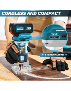 Router Sin Cable Saker SK-WT400 20V Compacto para Madera 2