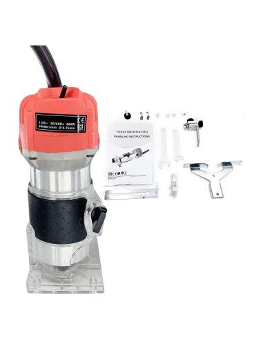 Router de Palma Cozyel 800W 1.71kg Rojo para Carpintería