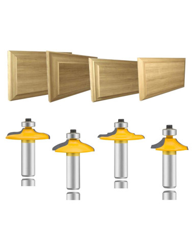 Juego de fresas LEATBUY 4 PCS 12,7 mm para madera