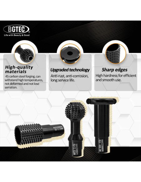 BGTEC Herramientas de Tallado de Madera 3pcs Accesorios BGTEC Herramientas de Tallado de Madera 3pcs Accesorios