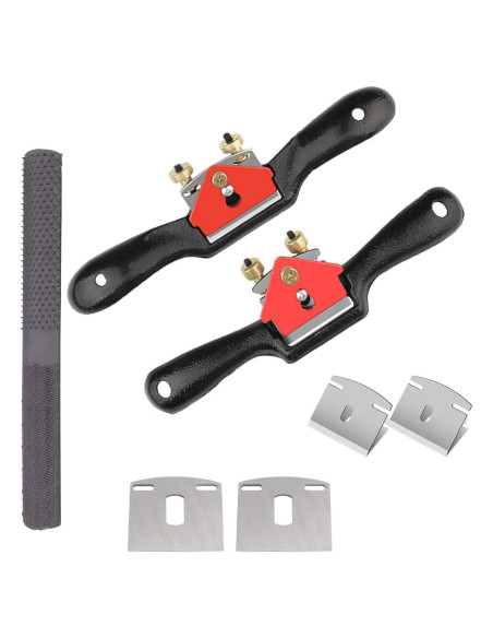 Juego de Cuchillas Ajustables SIXWOOD 2pcs con Lima 200mm Juego de Cuchillas Ajustables SIXWOOD 2pcs con Lima 200mm