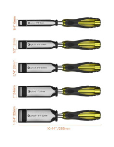 Juego de 5 Cinceles Lytool 6-32 mm para Carpintería 2