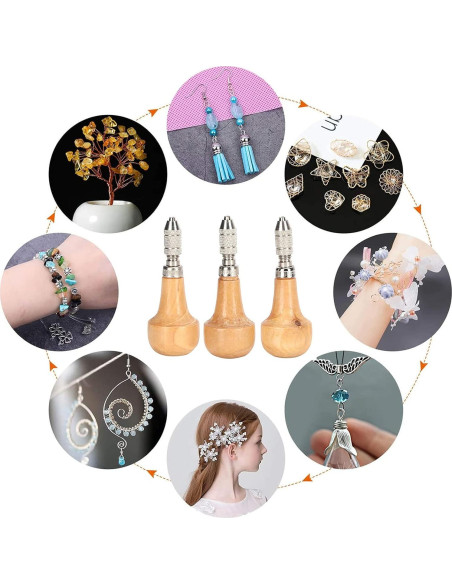 Juego de 3 Pinzas Pssopp para Joyería con Mango Ergonómico Juego de 3 Pinzas Pssopp para Joyería con Mango Ergonómico
