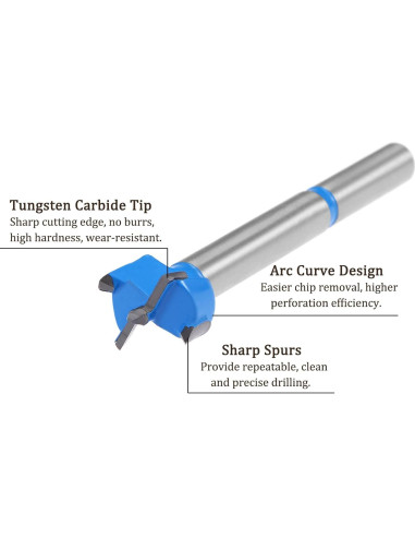 Broca Forstner Kozelo 15mm Carburo para Madera
